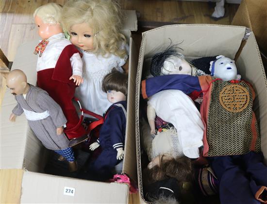 A collection of dolls